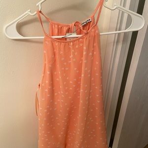 Express Peach Halter Top with Hearts Y2K NWT Size Small